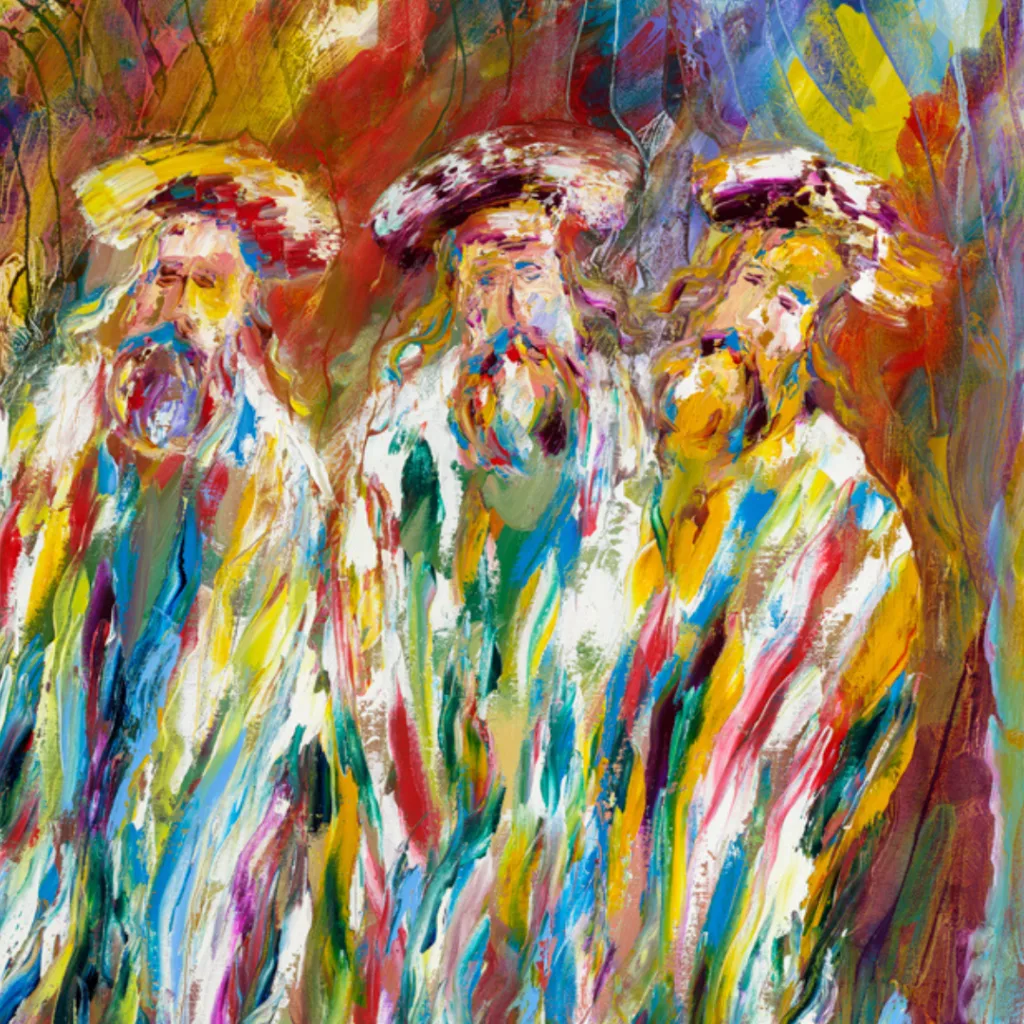 Hasidim in Tallitot – Between the Sacred