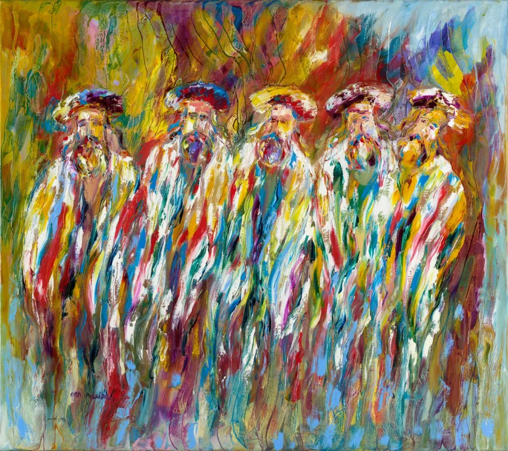 Hasidim in Tallitot – Between the Sacred