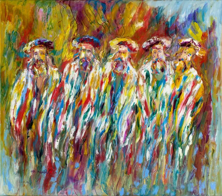 Hasidim in Tallitot – Between the Sacred